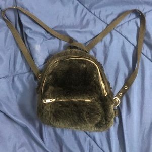 Forever 21 Small Faux Fur Backpack